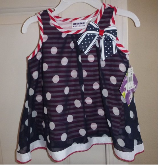 Toddler Girls Bluberi Blvd 2pc Dress Tunic Tank Top & Bike Shorts Size 2T NWT - Picture 2 of 4